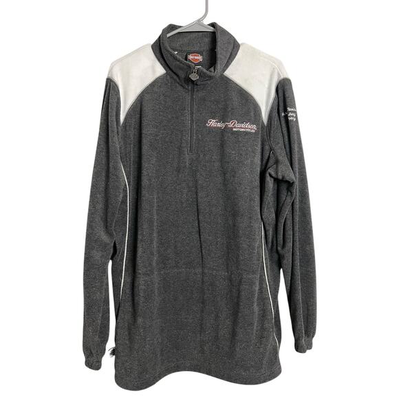Harley Davidson Fleece Pullover Motorcycle Casual Biker Moto 1X Nurnberg Germany - Picture 1 of 5